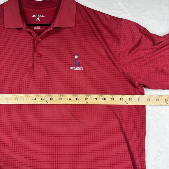 Antigua Polo Shirt Large‎ Short Sleeve All Saints Logo - Picture 11 of 13